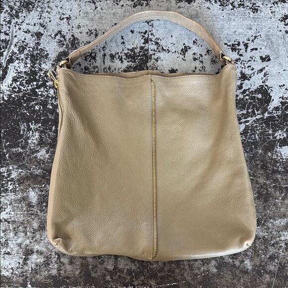 Kelsi Dagger Olive Green Leather Hobo Bag 16x16" - Picture 1 of 6